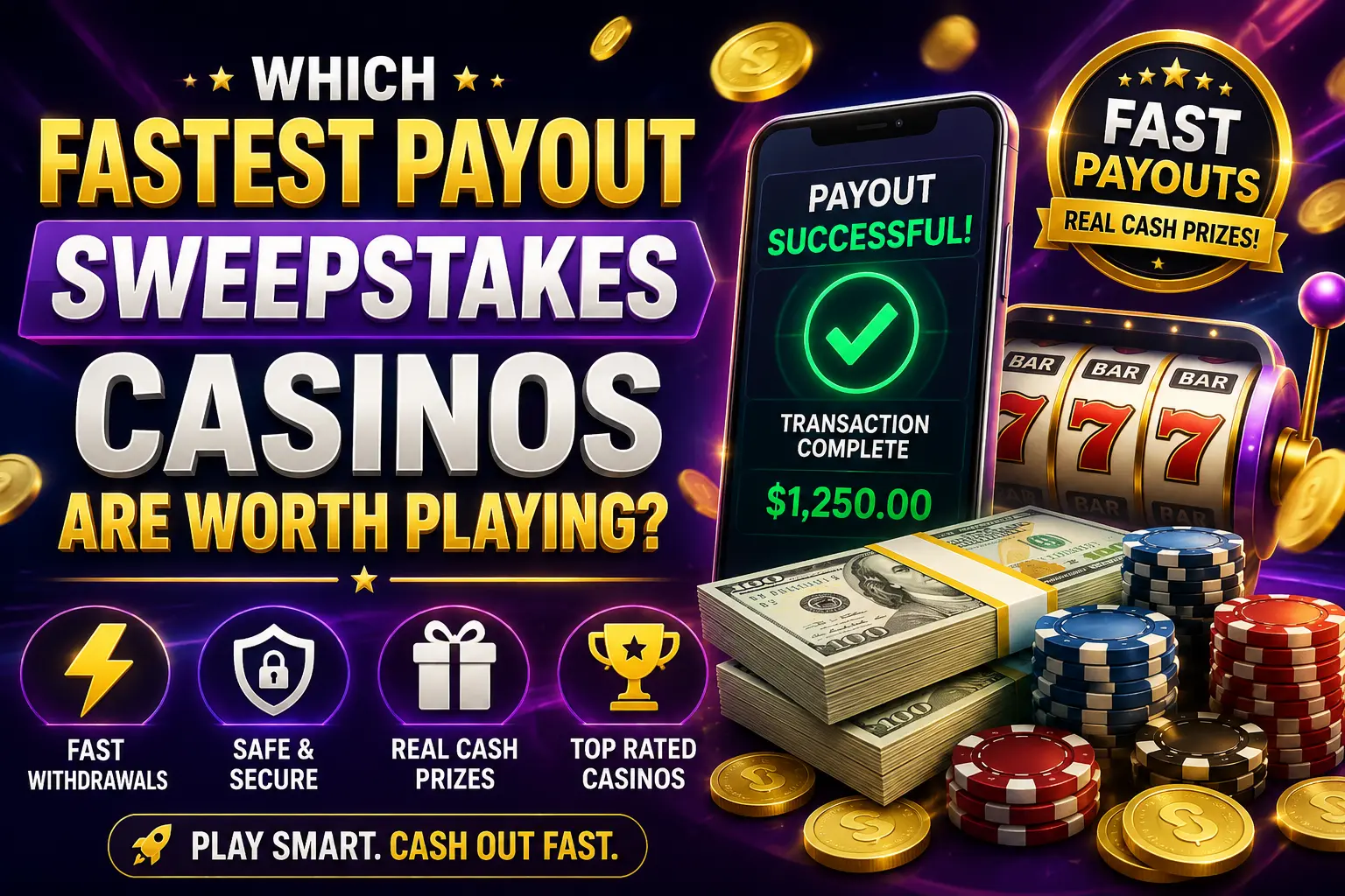 Which Fastest Payout Sweepstakes Casinos Are Worth Playing?